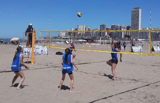 Recta final en la competencia de los Juegos Evita en Mar del Plata