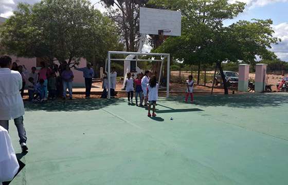 El paraje El Ocultar de Rivadavia Banda Sur cuenta con un playón deportivo