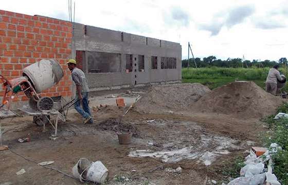 Avanza la construcción del nuevo centro de salud de barrio Taranto de Orán