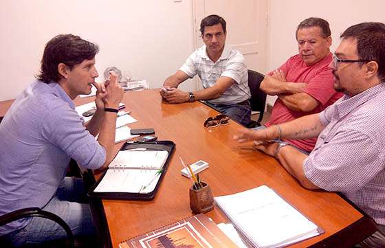 Plaza se reunió con la nueva comisión del Círculo de Periodistas Deportivos
