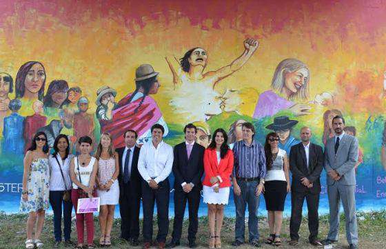 Un mural conmemorativo por los Derechos Humanos refleja la diversidad cultural de Salta