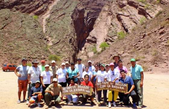 Realizaron una jornada de limpieza en la Reserva Natural Quebrada de las Conchas