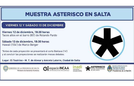 Proyectarán películas presentadas en el Festival Internacional de Cine LGBTIQ