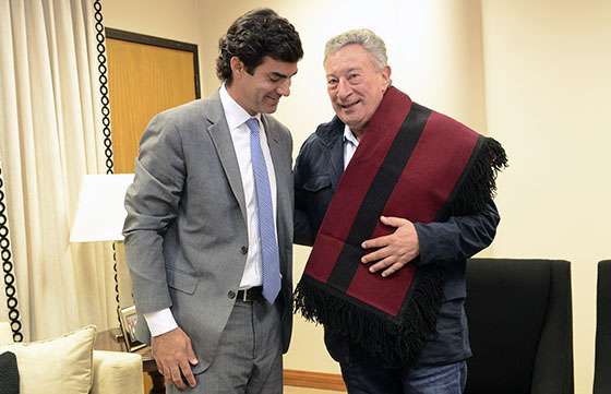 El gobernador Urtubey recibió al presidente de la Asociación del Fútbol Argentino