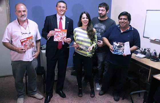 El ministro de Cultura y Turismo visitó un proyecto ganador del Fondo Ciudadano