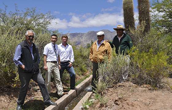 En Amblayo se inauguró el acueducto que optimizará el riego en un 50%