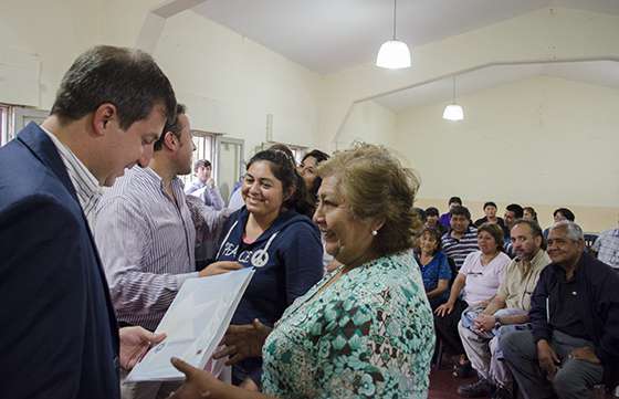 Concluyó la primera etapa del plan de regularización de Centros Vecinales