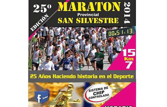 Se correrá la 25º edición de la maratón provincial San Silvestre