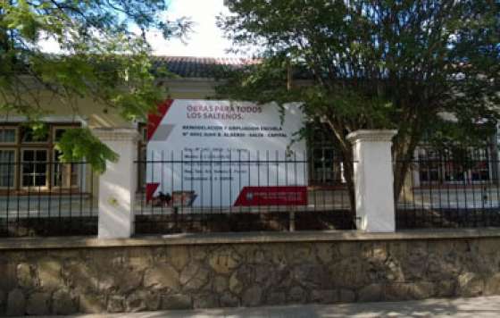 ​Realizan obras de refacción y ampliación ​en la escuela Alberdi