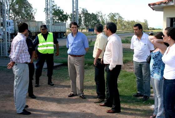 El ministro Kosiner visitó las futuras instalaciones del puesto de Río Las Pavas