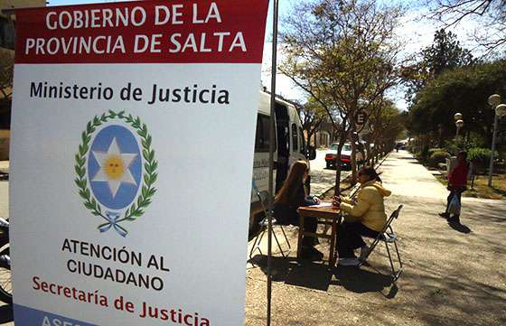 El Ministerio de Justicia brindará asesoramiento jurídico gratuito en Molinos