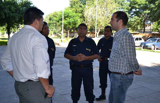El ministro de Seguridad se reunió con jefes policiales del departamento San Martín