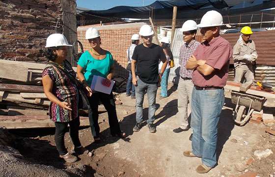 Realizaron una inspección socioambiental de las obras de restauración en la Casa de Güemes