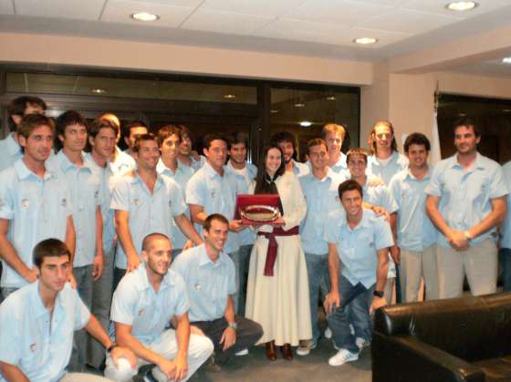 El ministro Posadas recibió al seleccionado argentino de hockey 