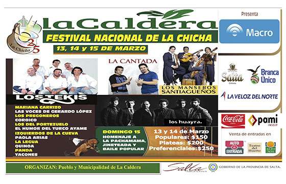 La Caldera presenta el Festival Nacional de La Chicha