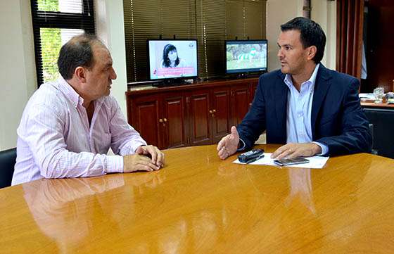 El ministro Rodríguez recibió al presidente del Concejo Deliberante capitalino