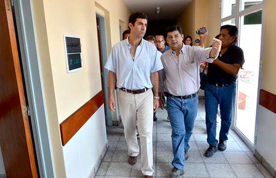 En Coronel Moldes Urtubey visitó la obra de ampliación del Hospital