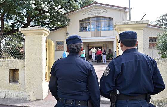 El ministro de Seguridad destacó el trabajo de la policía durante los comicios