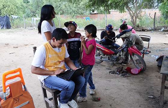 En Rivadavia Banda Norte, encuestadores actualizan información sobre infancia y niñez