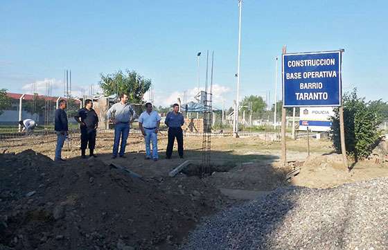 El ministro de Seguridad recorrió la obra de la nueva base operativa de Taranto en Orán