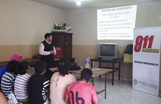 El Ministerio de Seguridad capacita a estudiantes del nivel primario