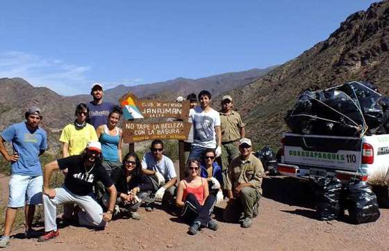 Nueva jornada de limpieza en la Reserva Natural Quebrada de las Conchas