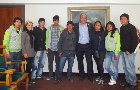 Dib Ashur recibió a estudiantes de un secundario rural de Catamarca