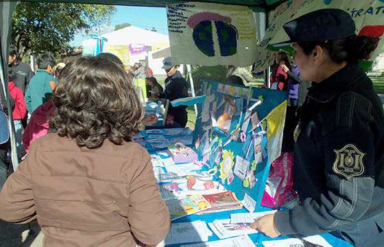 En La Caldera la Policía Comunitaria realizó una exposición de su trabajo
