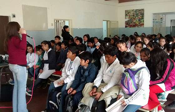 Seguridad organizó una jornada sobre valores autoestima para estudiantes del barrio Santa Lucía
