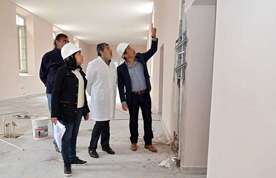 Con varios frentes de obra avanza la refuncionalización del Hospital del Milagro