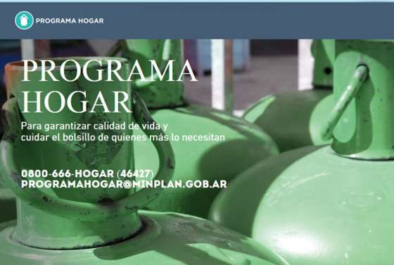 Se puso en vigencia el Plan Hogar para la compra de garrafas a precio diferencial