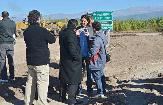 La Provincia construye obras para mejorar la seguridad vial en la zona del Parque Bicentenario