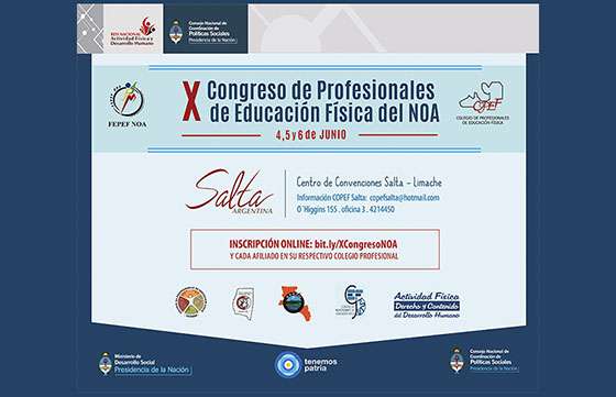 Salta será sede del X Congreso de Profesionales de Educación Física del NOA