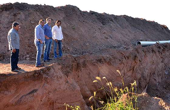 Funcionarios provinciales verificaron obras que se ejecutan en la localidad de Pichanal