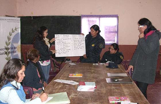 Primer encuentro de promoción de la salud mental en barrio Solidaridad