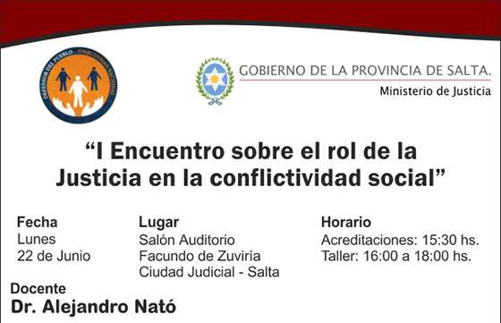 Curso gratuito sobre el rol de la Justicia en la conflictividad social