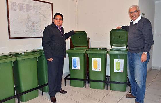 Tolar Grande recibió diversos elementos para instalar 15 eco-puntos
