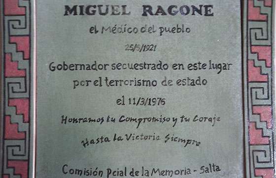 Mañana se realizará un acto para reivindicar el compromiso político de Miguel Ragone