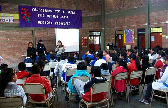 Alumnos de primaria de La Merced  recibieron una charla de prevención las adicciones