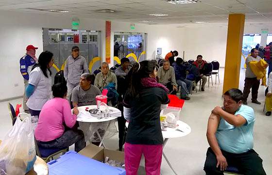 Más de 400 personas fueron vacunadas en el Centro Cívico Municipal