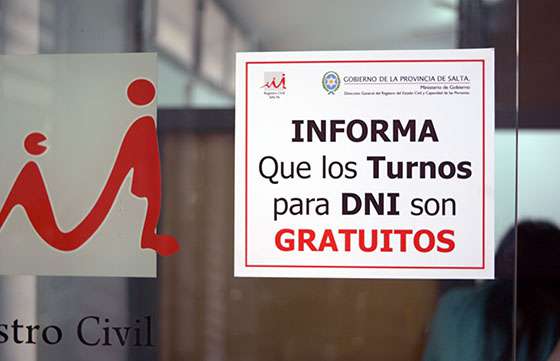 Son gratuitos los turnos para realizar trámites en el Registro Civil