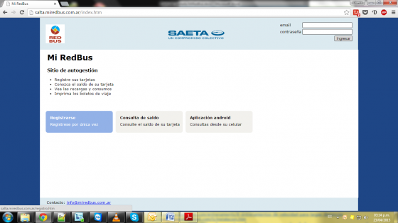 Miles de usuarios se registraron en la web de consultas de SAETA