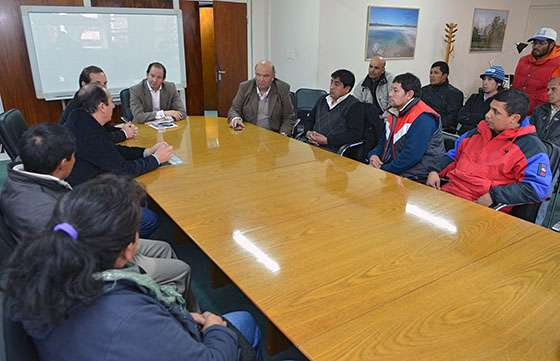 Funcionarios de Ambiente recibieron a pequeños productores tabacaleros