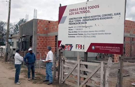 Supervisaron la primera etapa de obra del nuevo hospital de Morillo