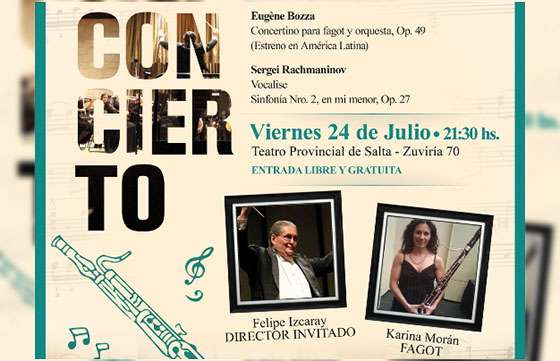 Felipe Izcaray dirigirá el próximo concierto de la Sinfónica