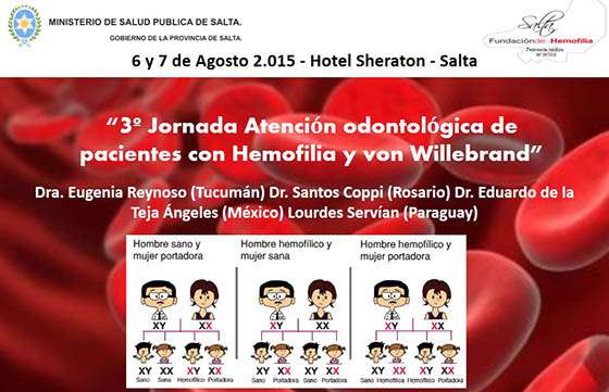 Se inscribe para el curso de atención odontológica de pacientes con hemofilia y von Willebrand