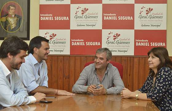 En una reunión con el ministro Rodríguez, el intendente de Güemes y su sucesora acordaron pautas para la transición