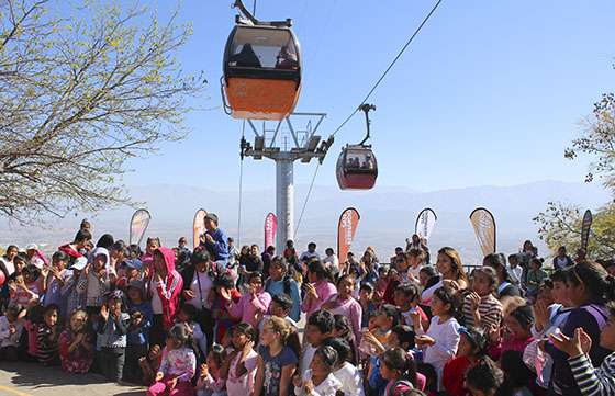 El Teleférico San Bernardo se suma a los festejos por el Día del Niño