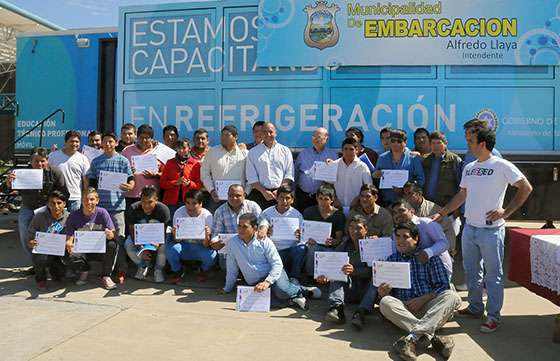 Habitantes del interior se capacitan en oficios con la modalidad de Aulas Taller Móviles