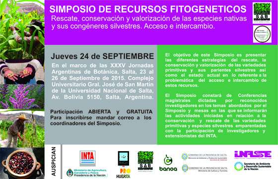 Este mes se realizará en Salta un simposio de recursos fitogenéticos
